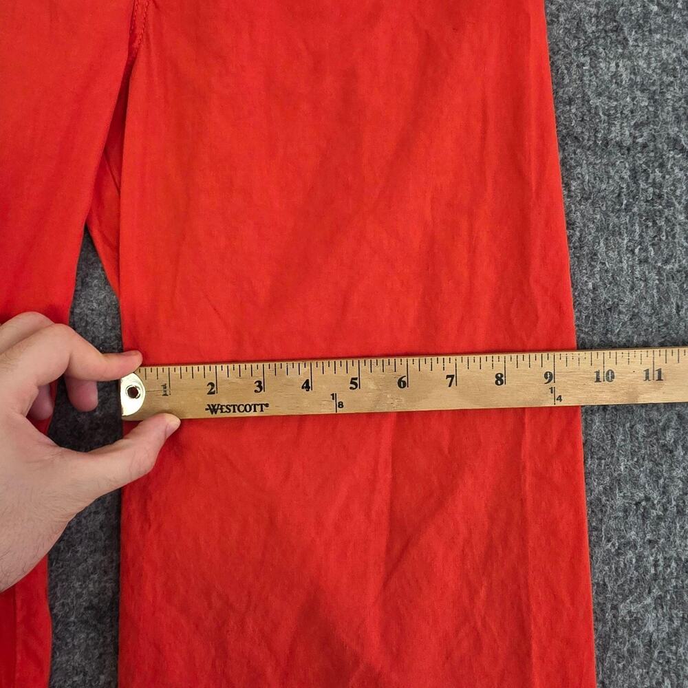 Maeve Pants 26 The Colette Wide Leg High Rise Cropped Linen Blend Orange Casual - Picture 10 of 11